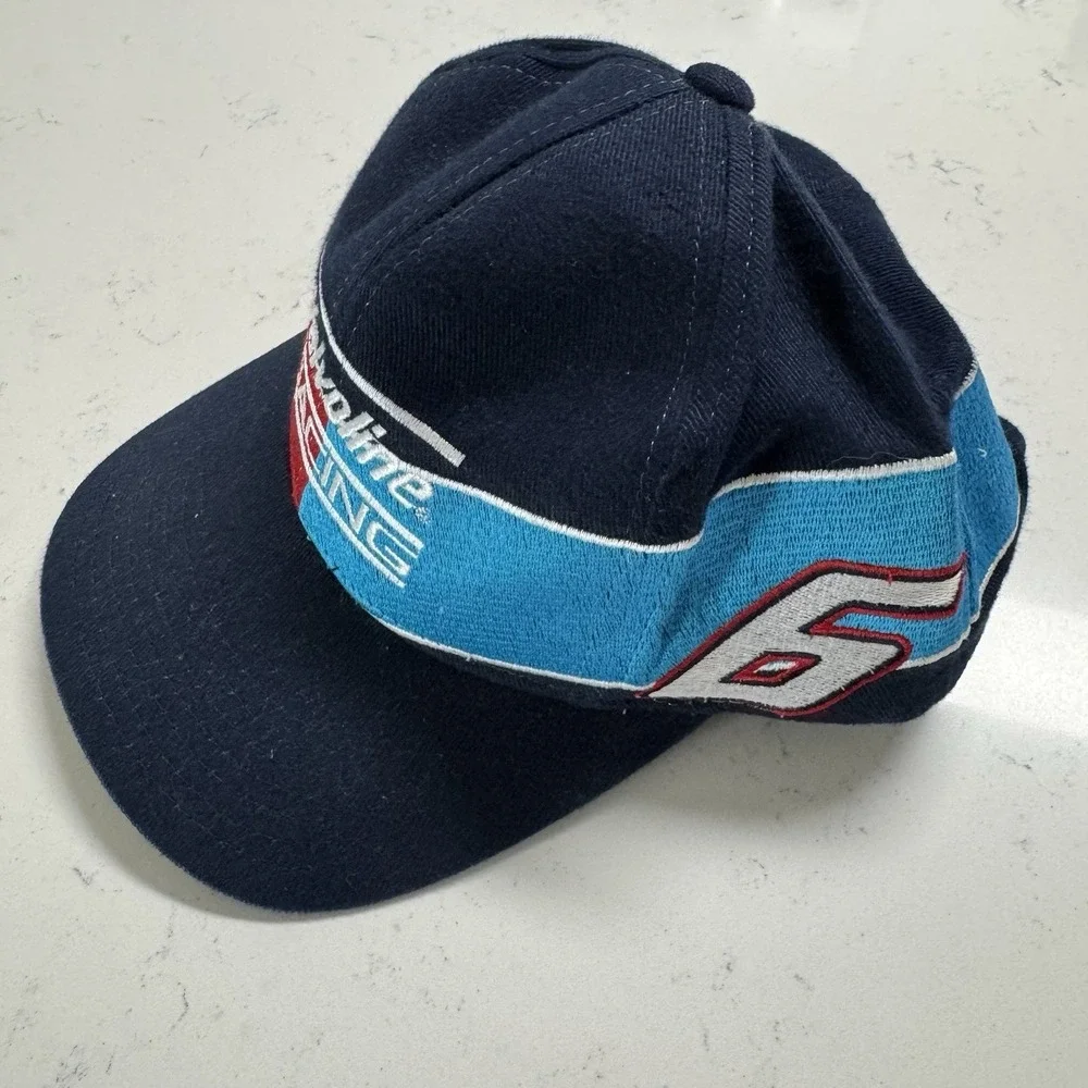 Vintage #6 Mark Martin Valvoline NASCAR Racing‎ Nutmeg Snapback Hat Cap
